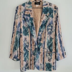 Toni Garment for CC Magic Floral Blazer Vintage